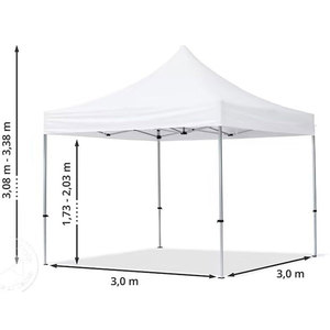 Carpa Plegable Personalizada de Malla Transpirable Tamaño Grande 10x10 pies con Impresión de Logotipo Frontal para Eventos, Promociones al Aire Libre y Ferias Comerciales - Product Image 1