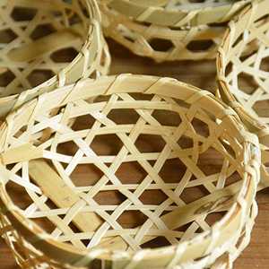 Premium Handwoven Bamboo Hanging <b>Basket</b> Rustic Farmhouse <b>Wall</b> Decor Natural <b>Storage</b> Organizer Supplier Manufacturer - Product Image 3