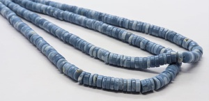 Blue <b>Opal</b> Gemstone Smooth Heishi Tyre Beads 7MM 8MM Flat Stone Beads <b>Necklace</b> Jewelry Making Wholesale Bulk Healing Crystal - Product Image 2