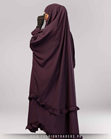 Hiyab Modesto de una Pieza para Mujeres Musulmanas, Adultas, para Eid y Ramadán, Otoño y Primavera, Ligero, Transpirable, de Secado Rápido, Largo hasta el Suelo