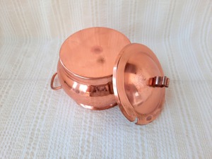 Olla de Cobre Más Vendida, Acabado Martillado, Forma Redonda, Utensilios de Cocina de Metal Duradero con Revestimiento de Acero Inoxidable - Product Image 6