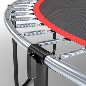 Trampolín Inflable YC de 16 Pies, Color Negro y Rojo, con Diseño de Calabaza - Product Image 2