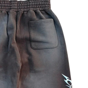 Wholesale <b>Mens</b> Wide Leg <b>Printed</b> <b>Trousers</b> Custom Drawstring Elastic Waist Contrast Side Graphic Back Patch Pocket Streetwear Bulk - Product Image 6