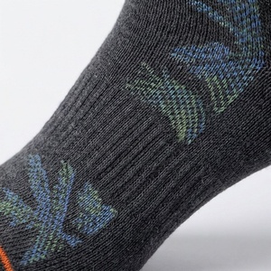 <b>Crew</b> <b>Socks</b> Wool Nylon Hiking Outdoor Sports Breathable Floral Pattern Autumn Adult Regular Knitted <b>Socks</b> - Product Image 5