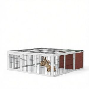 Recinto per Animali Domestici per Conigli, Cani, Gatti, Polli - Pieghevole, Quadrato, in Plastica di Lusso, Personalizzabile - Product Image 2