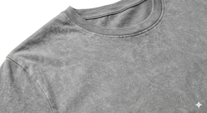 T-shirt Homme Vintage Délavé à l'Acide de Haute Qualité, Coton Vieilli, Coupe Oversize Épaules Tombantes, Basique Streetwear Essentiel - Product Image 3