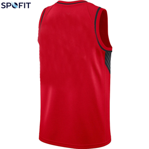 Maillot de basket personnalisé pour homme, sans manches, respirant, avec impression de nom et de numéro, service OEM, maillot de basket sur mesure - Product Image 3