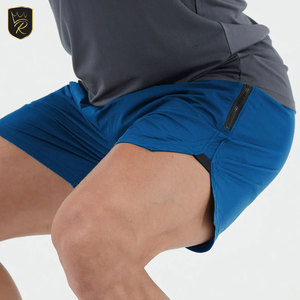 Shorts pour hommes, athlétiques, pour la salle de sport, la remise en forme, la course à pied, le sport, 100% coton, solides, doux, respirants, légers, décontractés, pour l'été, pour l'extérieur - Product Image 4