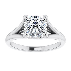 1.25 Carat Cushion Cut Moissanite <b>Solitaire</b> <b>Ring</b> 925 Sterling <b>Silver</b> Engagement <b>Ring</b> Customized <b>Ring</b> Gift For Her - Product Image 1