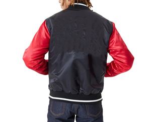 Chaqueta Universitaria con Logotipo Personalizado, Chaqueta de Béisbol Universitaria con Bordado Satinado para Hombre, Chaqueta Satinada Lisa de Invierno - Product Image 2