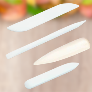Small White Handicraft Tool Natural Bone <b>Folder</b> for Leather Craft Handmade Paper Tool - Product Image 1