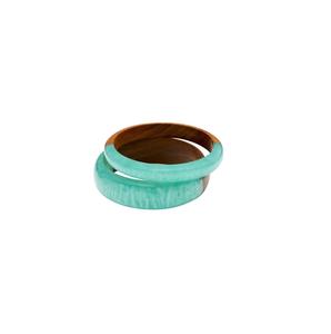 Fashionable Geometric Wood Bangle Bracelet Multicolor Unique Premium Fancy Trendy Unisex Bangles Parties Gifts with Woman - Product Image 3
