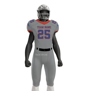 Maillots et uniformes de football américain unisexes les plus vendus, respirants, à séchage rapide, à manches courtes pour adultes et jeunes - Product Image 2