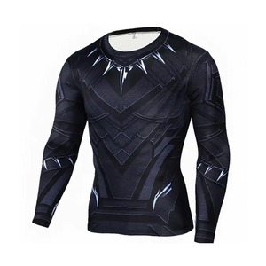 Oem Odm Rash Guard Men Sublimation <b>Printed</b> Spandex Bjj Rash Guard Gym <b>Surfing</b> Diving Compression Shirts Mma Rash Guard - Product Image 2