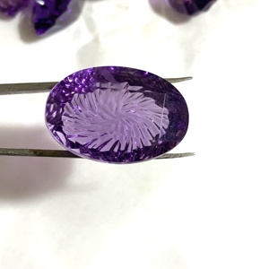 Pierre précieuse améthyste naturelle à 100 % pour la fabrication de bijoux, coupe ovale, RIDA CREATIONS, 2,7 carats, 2x3-10x12 mm - Product Image 5