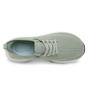 Chaussures de marche légères et respirantes en maille pour hommes, à lacets, semelle extérieure en caoutchouc antidérapante, toutes saisons, motif uni, tendance mode - Product Image 5