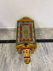 Handmade Wooden Animal Stool Coffee <b>Table</b> Tiger Design Hand Painted Accent <b>Table</b> Decorative Furniture Living Room Use - Product Image 4