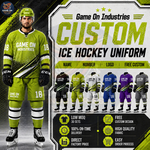 2026 Best Supplier Customized Made Team Apparel Full Dye Sublimation Team Name & Number Private Lable Ice Hockey Uniform - Product Image 3