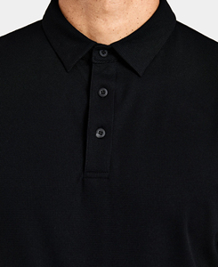 Camiseta de Hombre de Manga Corta, Color Sólido, Tejido de Algodón, Transpirable, Corte Regular, Estilo Casual Elegante, Logotipo Frontal, Antiarrugas - Product Image 4