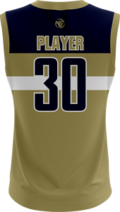 Ensemble de maillots de basket-ball pour hommes, sans manches, col en V, sublimé, respirant, en mesh, avec short à cordon de serrage, coupe athlétique - Product Image 3