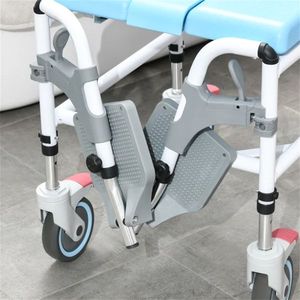 Bathroom Safety Equipment Rolling Shower Commode Wheelchair with 4 Castor Wheels for Wheelchair Users - Product Image 6