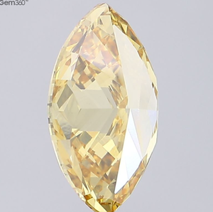 Diamant CVD cultivé en laboratoire certifié IGI, 8,10 CT, taille marquise, couleur jaune fantaisie intense, clarté VS1, ROYAL GEMS 833696273 pour bijoux - Product Image 3