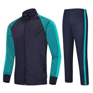 Conjunto Deportivo de 2 Piezas en Bloques de Color, Chaqueta con Cierre y Pantalones Deportivos de Algodón, Anti-UV, Transpirable, de Secado Rápido, Ligero, con Logotipo Personalizado - Product Image 1