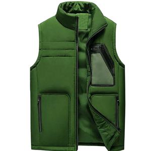 Veste sans manches bouffante légère de haute qualité en grandes tailles à la mode en toile col montant style High Street pour l'hiver - Product Image 1