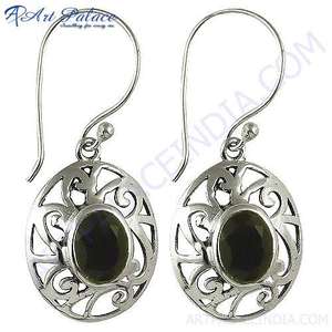 Boucle d'oreille en argent onyx noir audacieux et magnifique - Product Image 1