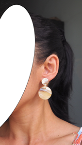 Pendientes de cuerno de búfalo hechos a mano, artesanías naturales ecológicas para mujer, joyería étnica de moda para bodas por Perfect Enterprises - Product Image 2