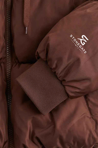 <b>Women</b> Casual Corduroy Quilted Bubble Puffer <b>Jacket</b> <b>Winter</b> <b>Warm</b> Hooded Outdoor Fashion Windproof Solid Color Lightweight Logo - Product Image 5