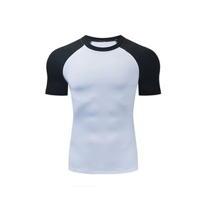 Men High <b>Flex</b> Compression Top Stretch Athletic Shirt Breathable Elastic Fabric for Workout Training Running Use - Product Image 2