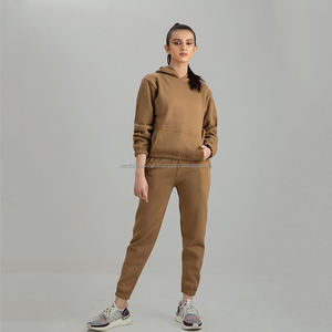 Nardon Apparel, conjunto de dos piezas desgastado personalizado, trajes de mujer, chaqueta con cremallera, pantalones de chándal, conjuntos informales de 2 piezas con capucha para correr - Product Image 4