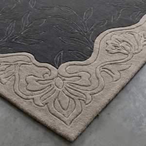Tapis fait main à usage domestique avec motif floral personnalisé, tapis en laine sculpté à la main - Product Image 5