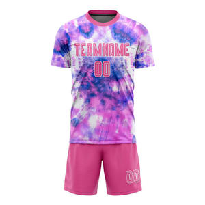 Uniforme de Fútbol con Estampado Tie-Dye Colorido - Conjunto Deportivo Transpirable de Secado Rápido con Impresión por Sublimación Personalizada para Equipos - Product Image 2