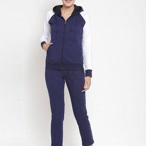 ชุดวอร์มผู้หญิงดีไซน์เฉพาะตัว ผ้าฝ้าย 100% รับสกรีนโลโก้ ระบายอากาศได้ดี เป็นมิตรต่อสิ่งแวดล้อม ขายส่ง - Product Image 1