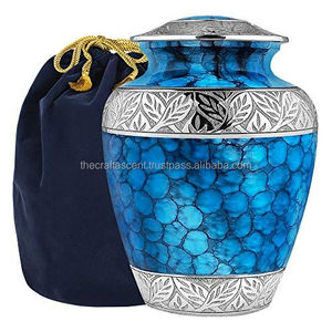 Urna Funeraria de Aluminio Estilo Americano para Adultos, Color Azul Fuego, para Cenizas Humanas, 200/220 Pulgadas Cúbicas, Suministros Funerarios, Venta al Por Mayor Personalizada - Product Image 6