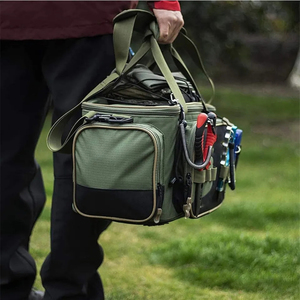 Bolsa de Pesca Oxford Personalizada OEM de Gran Capacidad, con Múltiples Bolsillos, Porta Alicates, Correa para Hombro, Equipo de Pesca al Aire Libre, Venta al Por Mayor - Product Image 2