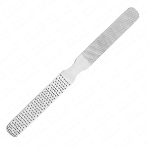 Râpe à pieds professionnelle double face en acier inoxydable pour talons fendillés et peaux dures, outil de pédicure, fournisseur OEM - Product Image 5