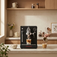 Machine à café expresso semi-automatique professionnelle italienne classique pour cappuccino, avec groupe E61, pour café et bar.