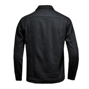 High Quality Customized Winter <b>Men</b> <b>Denim</b> <b>Jackets</b>-Front Logo Quick Dry Breathable Eco-Friendly Nylon/Cotton Blend High Street - Product Image 4