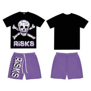 Ensemble T-shirt et short sport respirant pour homme YOURBRAND, rose uni, en polyester tricoté, pour l'été, depuis 2023 - Product Image 3