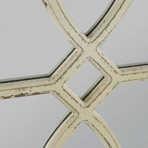 Specchio da Parete Rettangolare in Legno con Cornice Bianca Anticata 16x23 Pollici, Versatile Orizzontale e Verticale, Decorazione per Soggiorno - Product Image 3