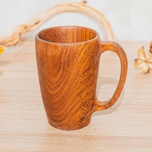 Mug en bois fait main, mug à café en bois massif naturel, design rustique, mug écologique pour la maison, le café, la restauration - Product Image 3