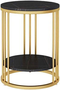 Coffee <b>Table</b> Iron and Wood <b>Sofa</b> <b>Side</b> Telephone Corner <b>Table</b> Snack End <b>Table</b> Metal Dining Chair Center <b>Table</b> for Livingroom - Product Image 2