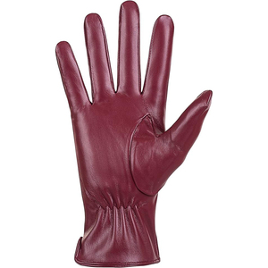 Gants de mode pour femmes en cuir PU, longueur poignet, compatibles écran tactile, détection de la pression, doublure en coton respirant et écologique, pour la conduite hivernale - Product Image 3