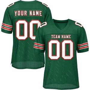 Camiseta de Fútbol Americano Personalizada para Hombre, Blanca, Negra y Dorada, Cuello en V, Manga Corta, Malla Sublimada, Nombre del Equipo, Cualquier Nombre, 100% Poliéster Plus - Product Image 6