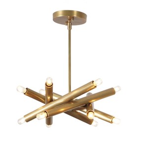 Modern Brass Geometric Ceiling Light Contemporary Indoor Fixture Living Room Home Decor - Product Image 2