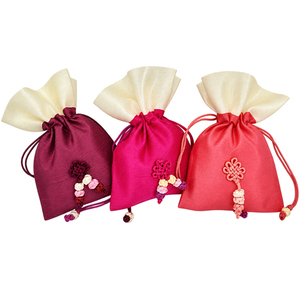 Bolsa de Regalo Tradicional Coreana Bokjumeoni para Bodas, Bolsa con Cordón para Regalos de Fiesta Nupcial, Recuerdo Coreano, Decoración de Boda - Product Image 3