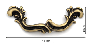 Poignées et boutons de tiroir en laiton sculpté vintage, de haute qualité, à détection tactile, motif vertical, finition antique, décoratifs - Product Image 5